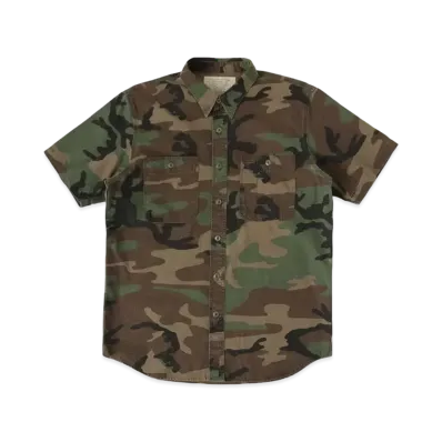 Double RL for Ron Herman Camo Craftman Short Sleeve Shirt "Camo"