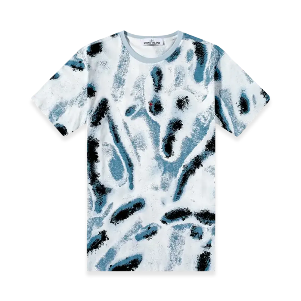 Stone Island 211X6 Reef Camo Marina T-Shirt - 22SS "Aqua"
