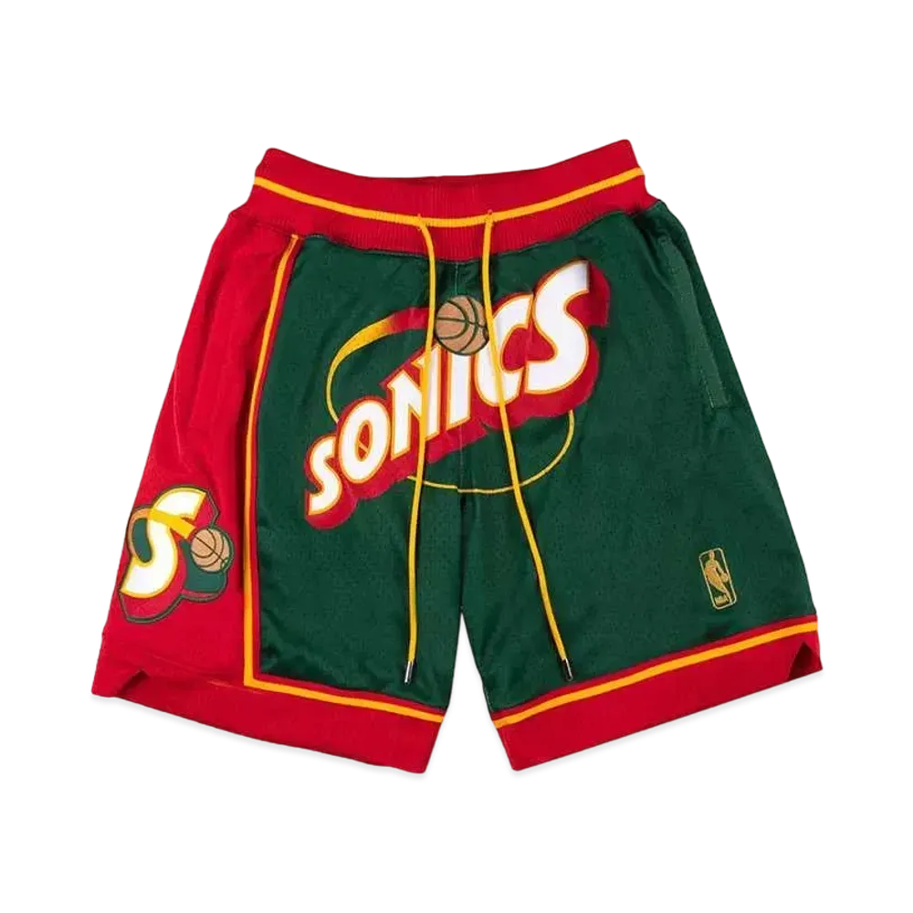 Just Don Seattle Supersonics Shorts "Green/Red"