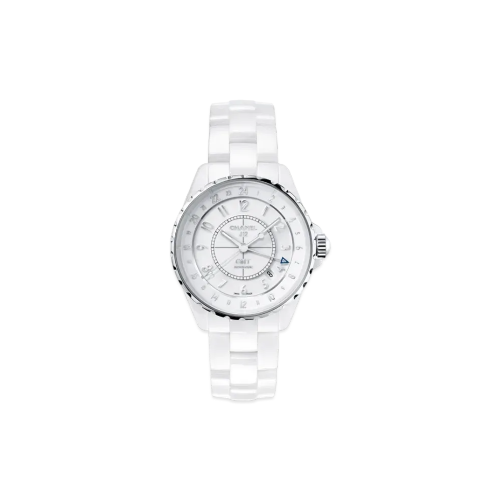 CHANEL J12 Ceramic 38mm GMT Automatic "White"