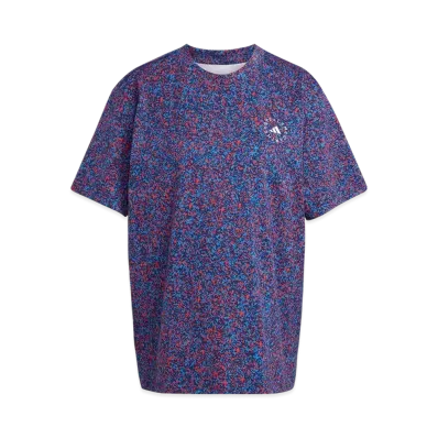 adidas by Stella McCartney Print Loose Short Sleeve T-shirt "White/Active Red/Team Navy Blue 2"