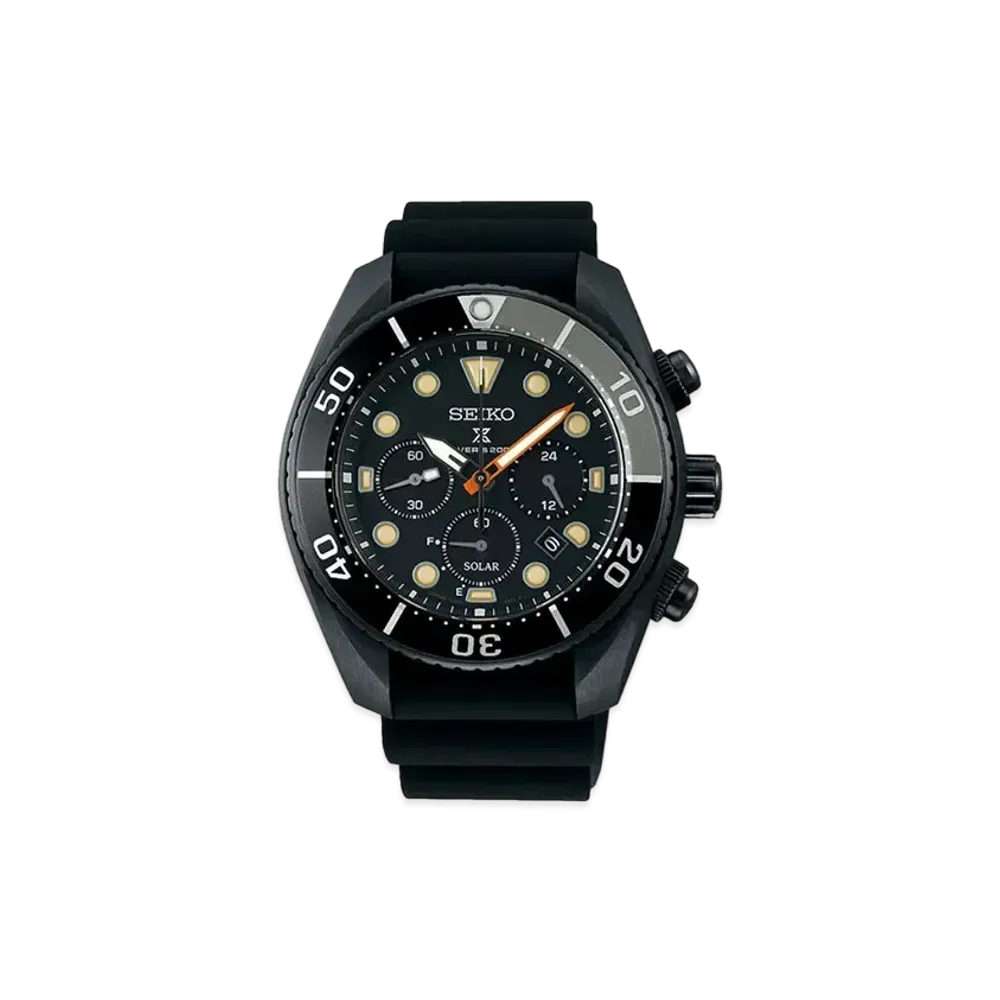 SEIKO Prospex Diver Scuba Solar Chronograph The Black Series Limited Edition "Black" SBDL065