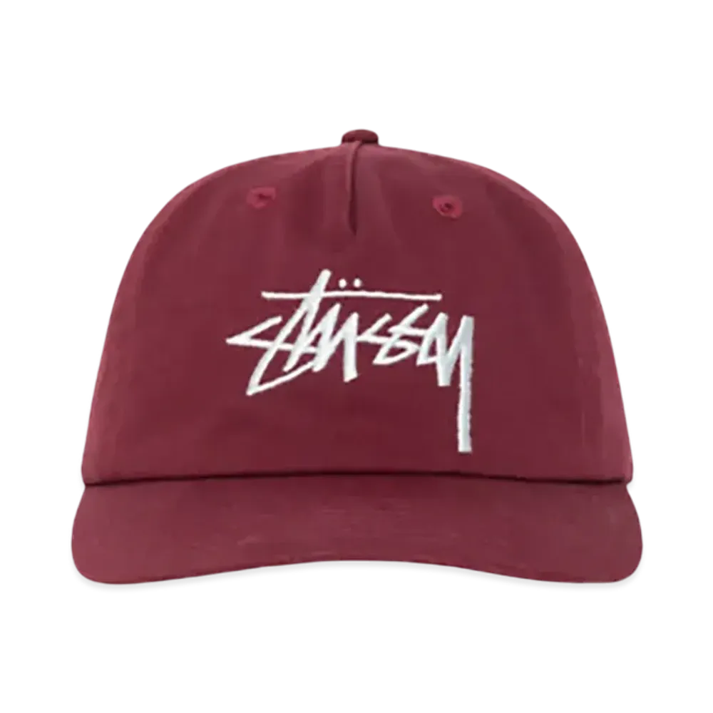 Stussy Mid-Depth Big Stock Snapback "Plum"