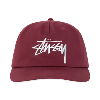 Stussy Mid-Depth Big Stock Snapback "Plum"