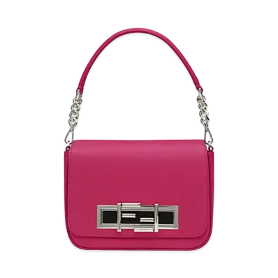FENDI 3 Baguette Leather Shoulder Bag "Pink"
