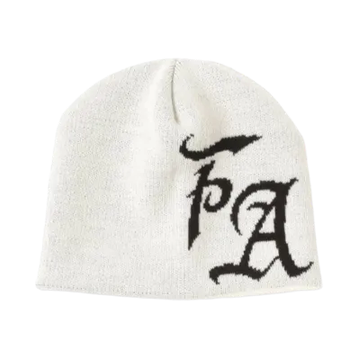 BEAMS FUTURE ARCHIVE FA Logo Beanie "White"