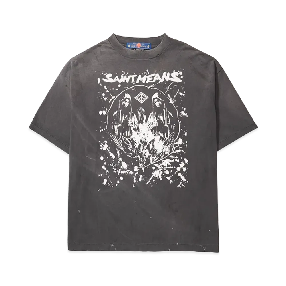 SAINT Mxxxxxx x blackmeans Bkm SS T-Shirt/Saint Means "Black"