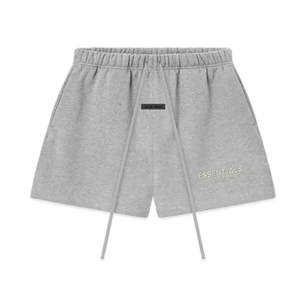 FEAR OF GOD ESSENTIALS Women's Classic Fleece Sweatshort "Concrete Heather"