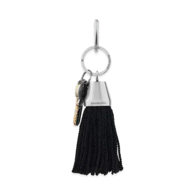 BALENCIAGA Keychain Pompom "Black"