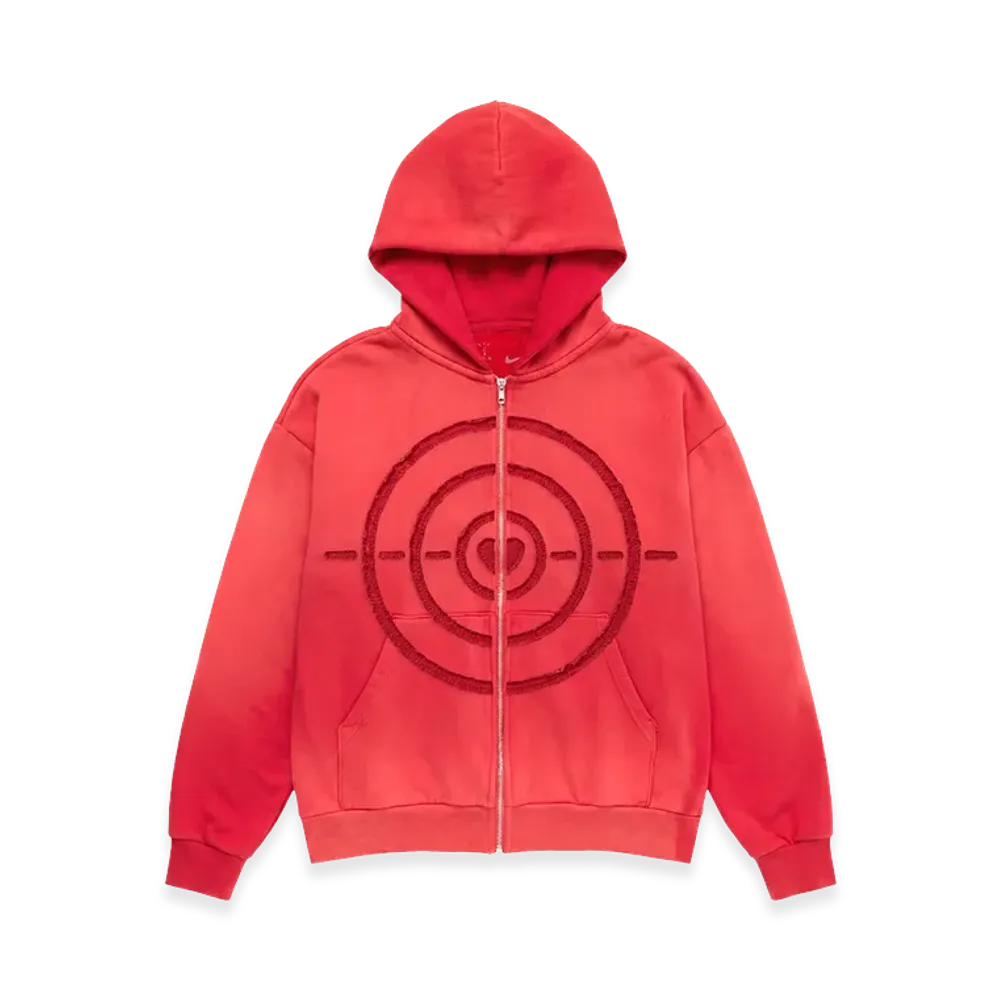 Travis Scott Cactus Jack x Nike Bullseye Zip Hoodie "Red"