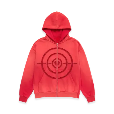 Travis Scott Cactus Jack x Nike Bullseye Zip Hoodie "Red"