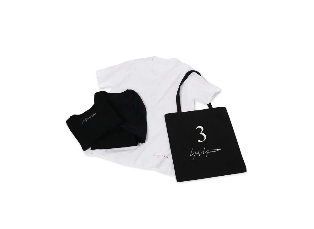 Yohji Yamamoto 3 PACK T-SHIRT "White/Black/Black"