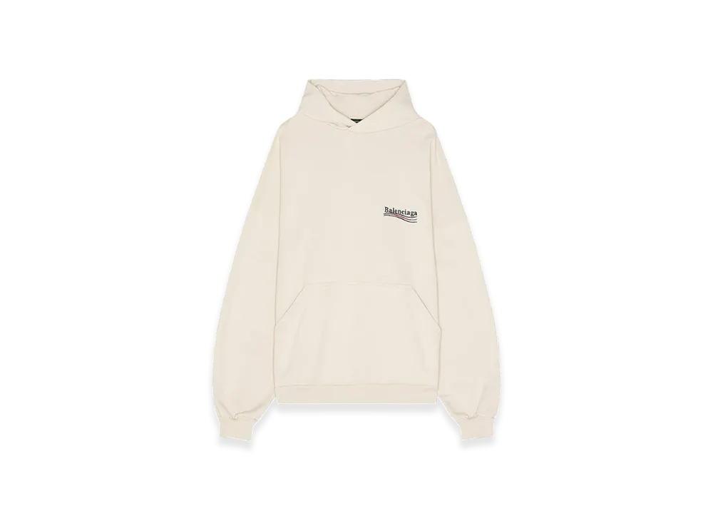 BALENCIAGA Large Fit Hoodie "Light Beige"