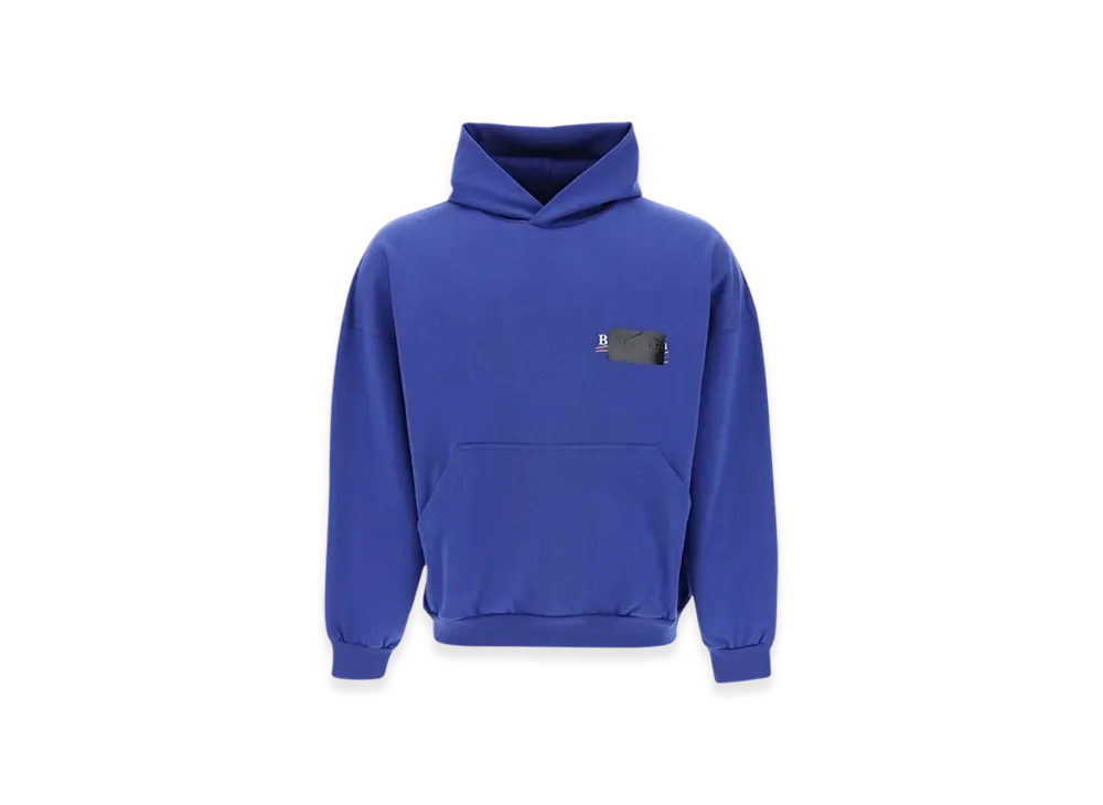 BALENCIAGA Gaffer Maxi Hoodie "Blue"