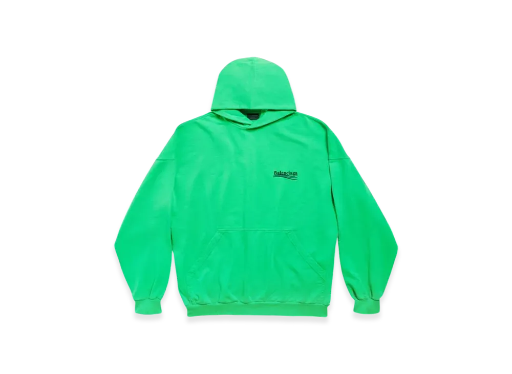 BALENCIAGA Political Campaign Hoodie Oversized "Green"