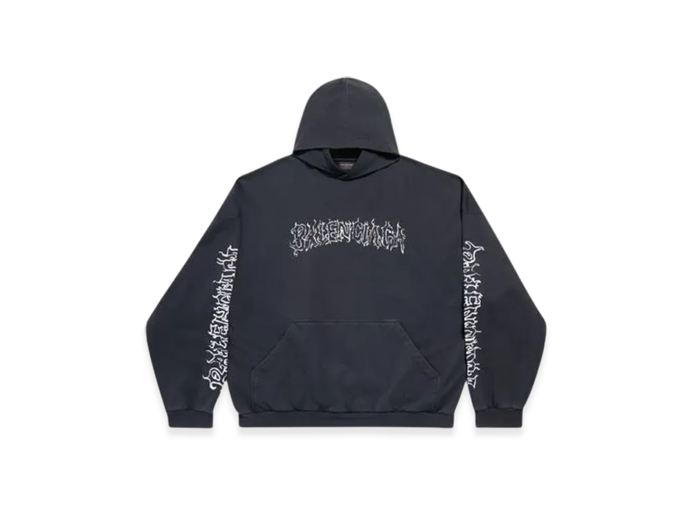 BALENCIAGA DIY Metal Outline Hoodie Oversized in "White"