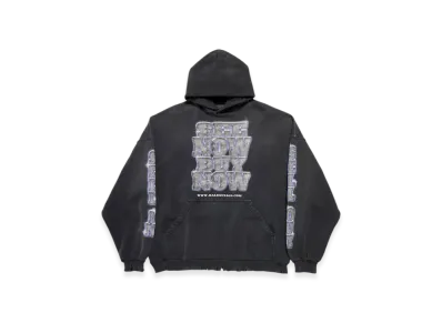 BALENCIAGA SNBN Large Fit Hoodie "Black"