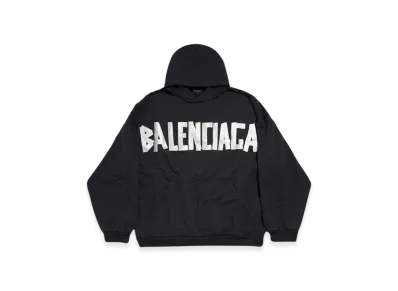BALENCIAGA New Tape Type Hoodie Oversized "Black"