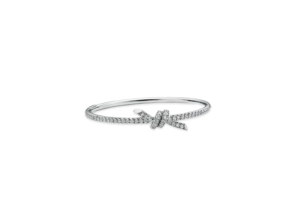 Tiffany & Co. Bangle with Diamonds "White Gold"