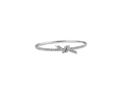 Tiffany & Co. Bangle with Diamonds "White Gold"
