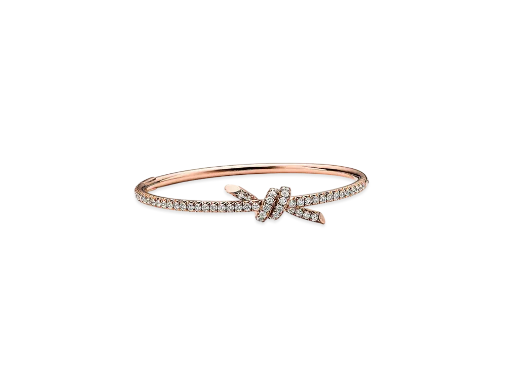 Tiffany & Co. Bangle with Diamonds "Rose Gold"