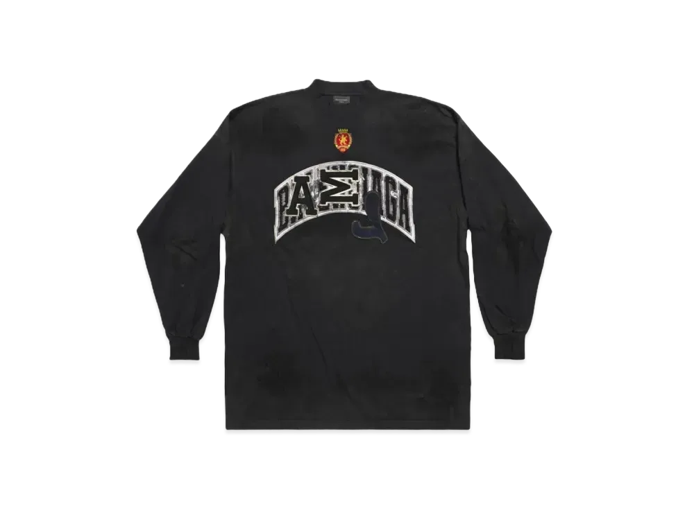 BALENCIAGA Skater Long Sleeve T-shirt Oversized "Black"