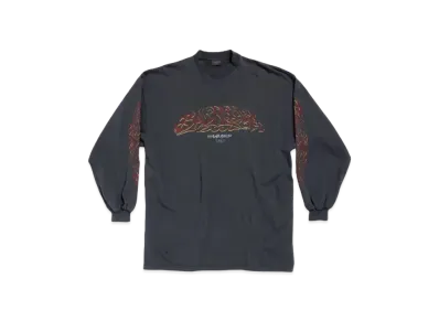 BALENCIAGA Offshore Long Sleeve T-shirt Oversized "Black"
