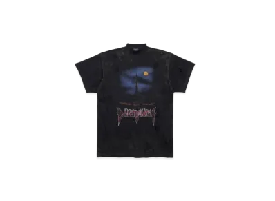 BALENCIAGA Paris Moon T-shirt Oversized "Black"