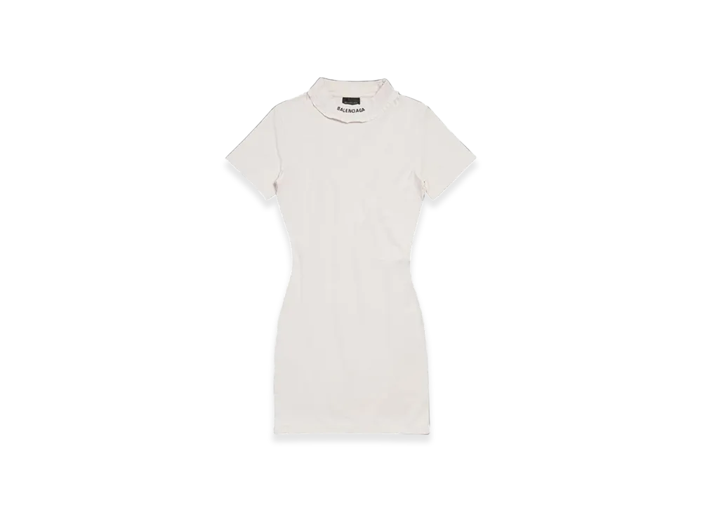 BALENCIAGA Women's T-Shirt Mini Dress "Off White"