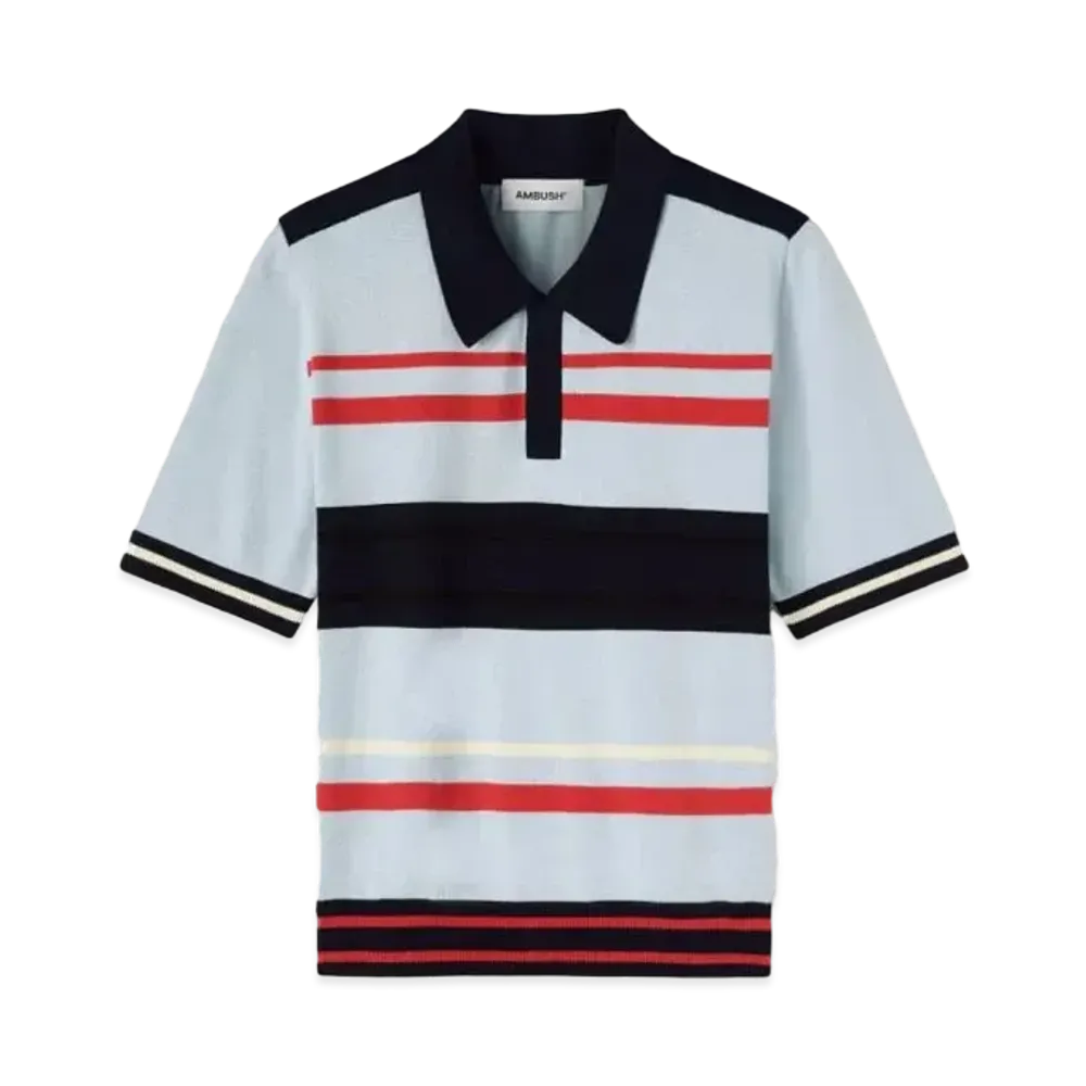 AMBUSH Multi Stripes Knit S/S Polo "Multi"