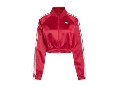 adidas Women's Satin SST Jacket "Team Victory Red/White"