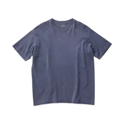 KURO 17/-Round Shape Dyed Tee "Navy"