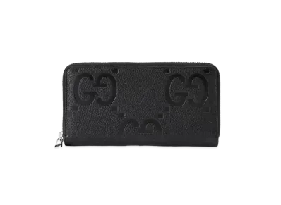 GUCCI Jumbo GG Zip Around Wallet "Black"