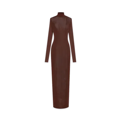 Saint Laurent Women's Dresses "Brown"