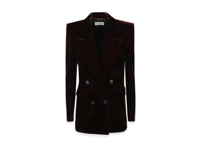 Saint Laurent Women's Jackets "Bordeaux"