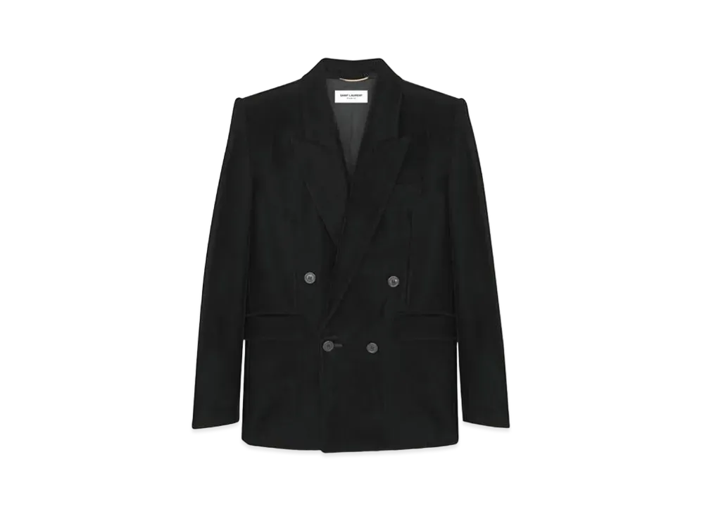 Saint Laurent Women's Jacket in Velvet "Black"