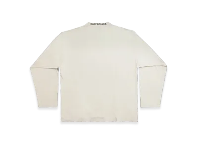 BALENCIAGA Long Sleeve T-Shirt Oversized "Off White"