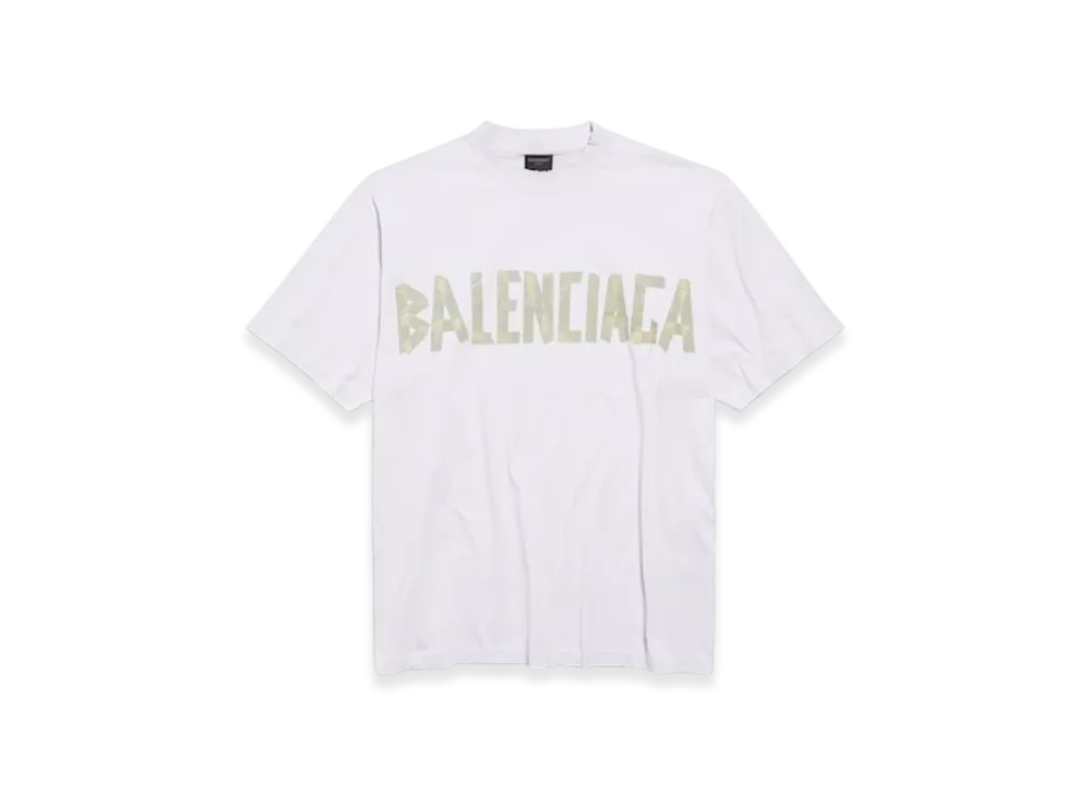 BALENCIAGA Tape Type T-Shirt Medium Fit "White"