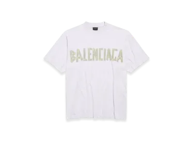 BALENCIAGA Tape Type T-Shirt Medium Fit "White"