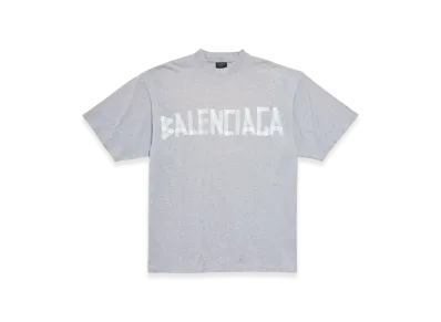 BALENCIAGA New Tape Type Tr T-Shirt, Medium Fit "Grey"