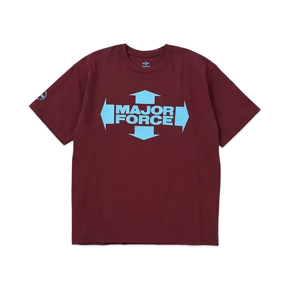 NEIGHBORHOOD x MAJOR FORCE Tee SS "Burgundy"