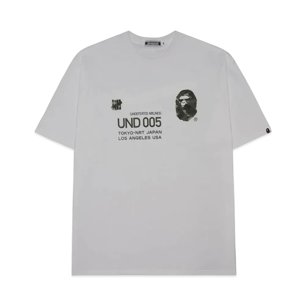 A BATHING APE x UNDEFEATED Airplane S/S Tee "Green"