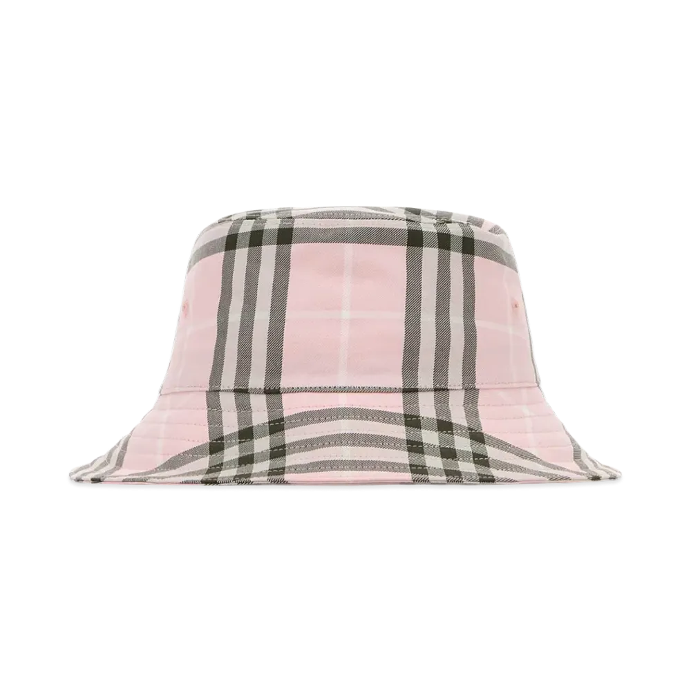 Burberry Women's Embroidered Canvas Bucket Hat "Pink"