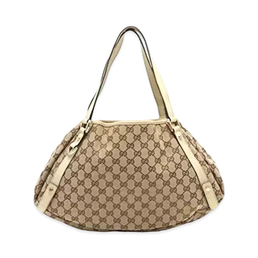 GUCCI GG Canvas Shoulder Bag "Ivory"