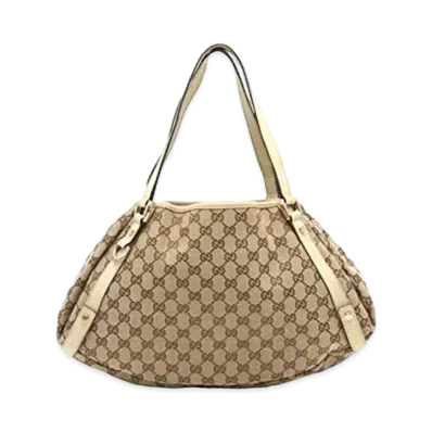 GUCCI GG Canvas Shoulder Bag "Ivory"