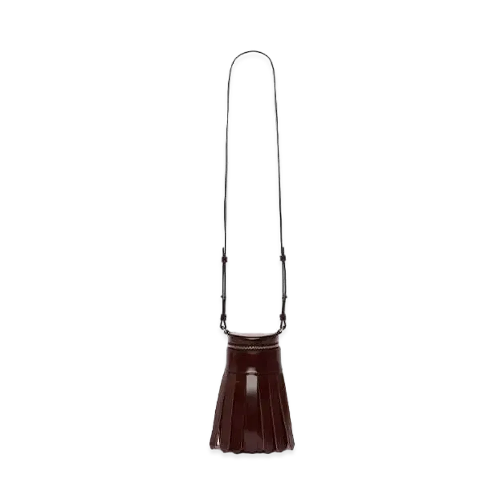 JW ANDERSON Tassel Leather Cross-Body Bag "Burgundy"