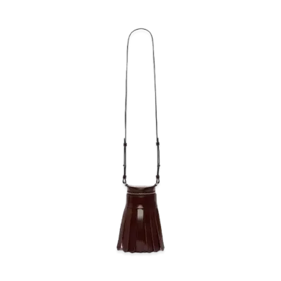 JW ANDERSON Tassel Leather Cross-Body Bag "Burgundy"