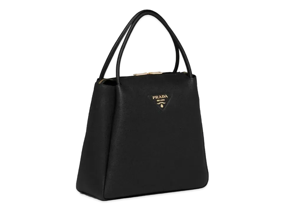 PRADA Medium Leather Handbag "Black"
