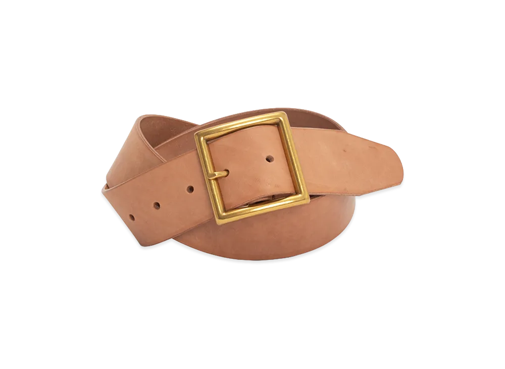 visvim Plain Belt 40mm "Natural"