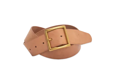 visvim Plain Belt 40mm "Natural"